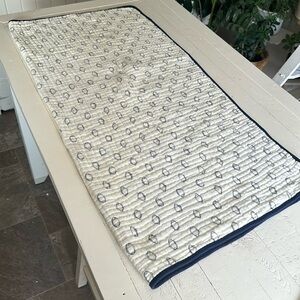Football patterned muslin cotton 46” x 46” baby boy blanket